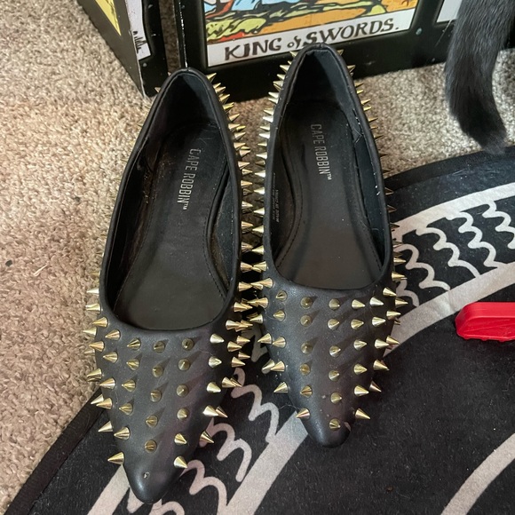 Spiky Dolls Kill Ballet Flats - Picture 5 of 6